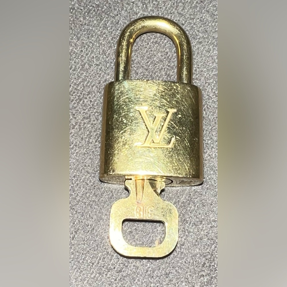 Authentic LV Lock and Key #318 - gold tone
